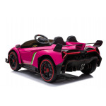 Elektrické autíčko Lamborghini Veneno - ružové 